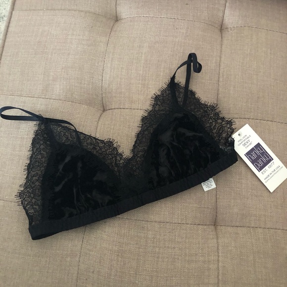 NWT Hanky Panky Luxe Panne Velvet Bralette - Picture 8 of 10